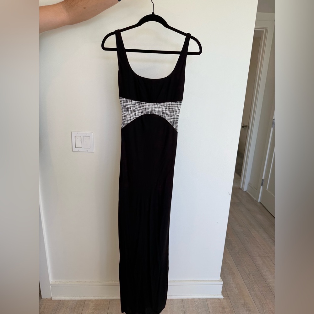 STAUD Scoop Neck Evening Gown
